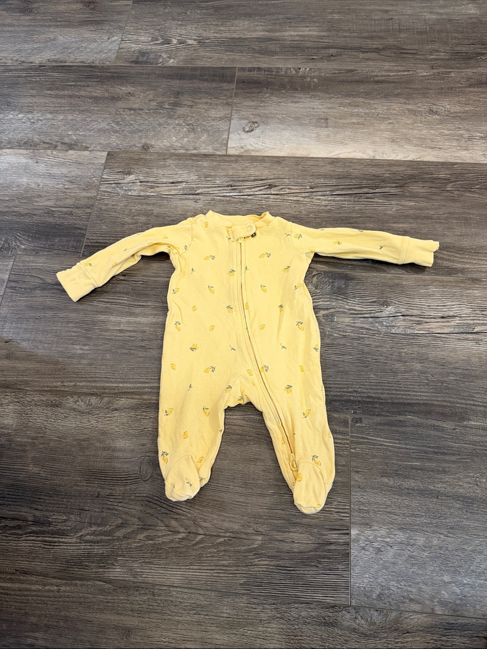 Carters Yellow Baby Footed One-Piece Sleeper
